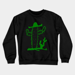 Cute cactus in a sombrero Crewneck Sweatshirt